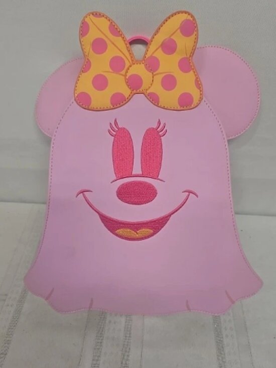 Loungefly Disney Pastel Ghost Minnie Mouse Glow-In-The-Dark Mini Backpack NWT